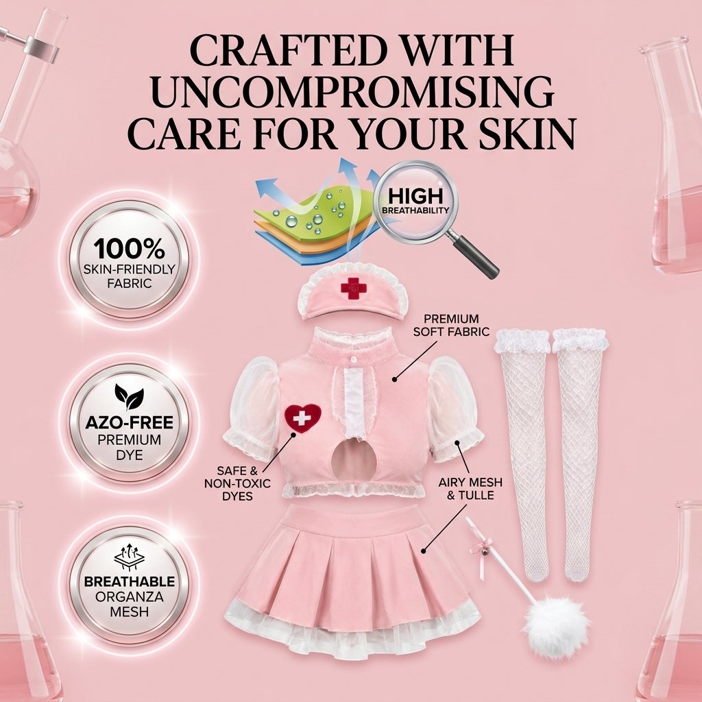 Blush Five-Piece Nurse Costume - Detail image 7