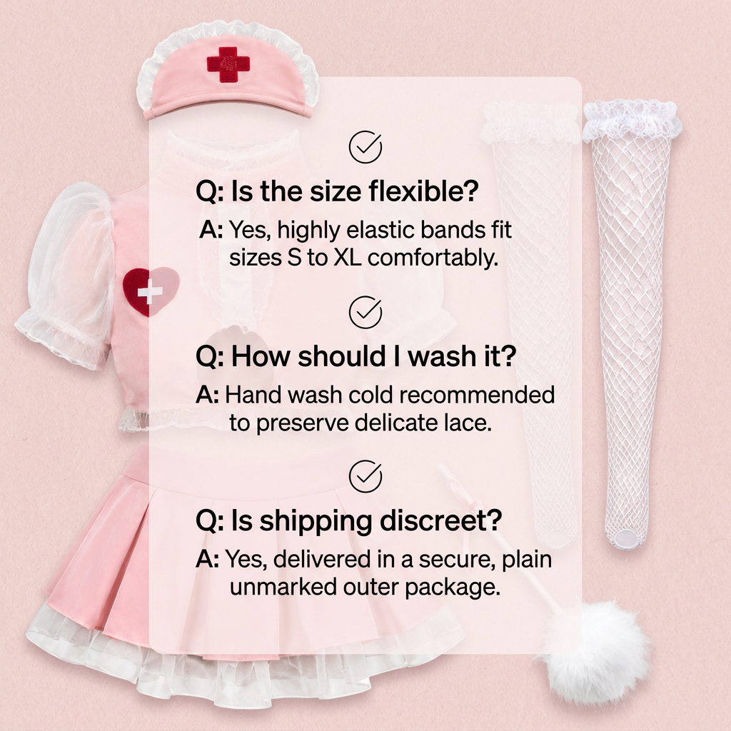 Blush Five-Piece Nurse Costume - Detail image 9
