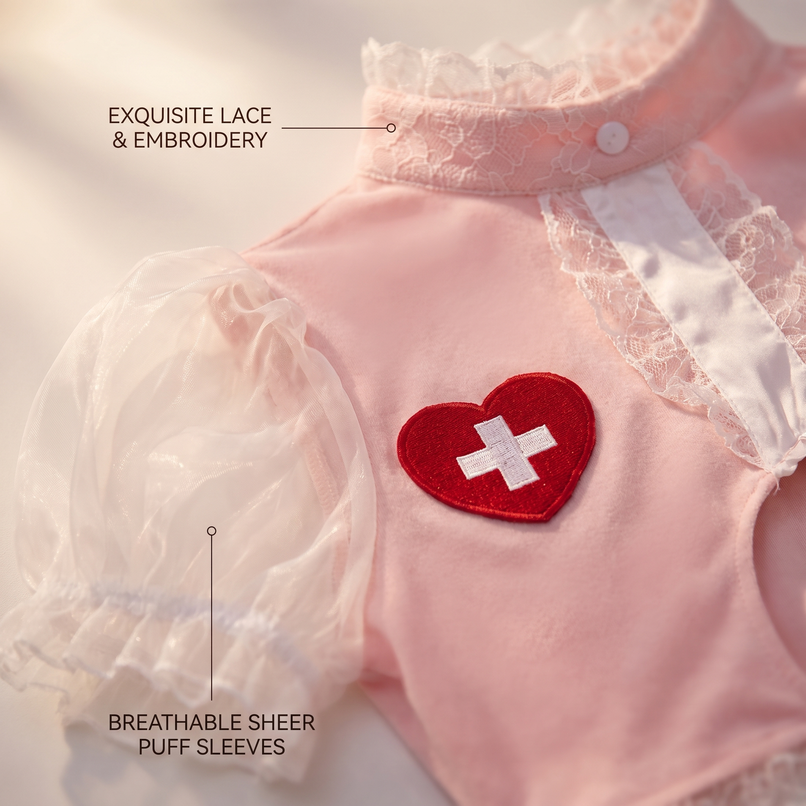 Blush Five-Piece Nurse Costume - Main image 3
