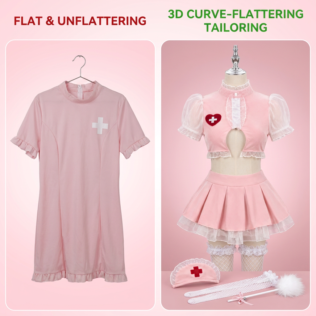 Blush Five-Piece Nurse Costume - Main image 6