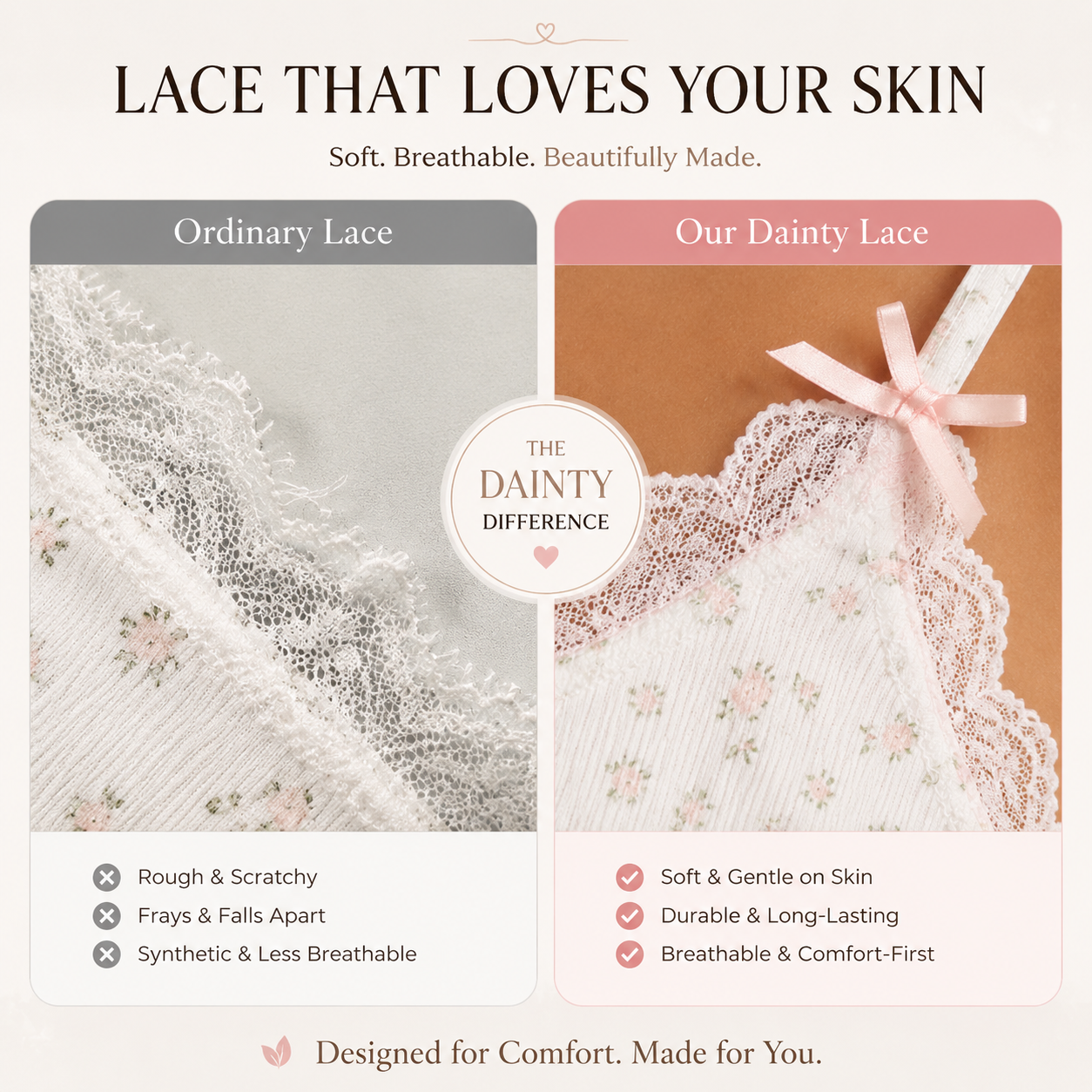Ivory Floral Lace Cami Nightdress - Main image 6