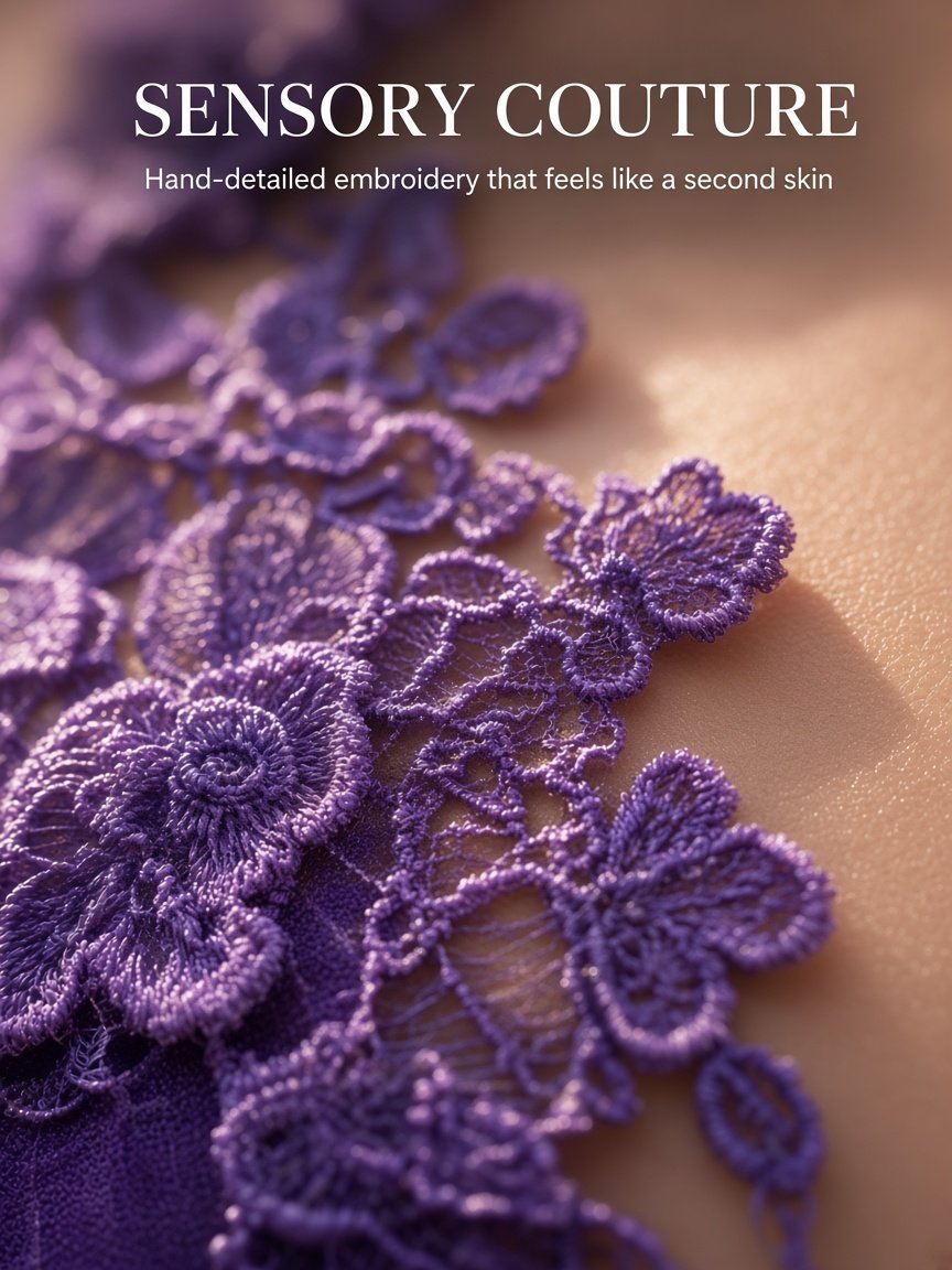 Midnight Muse 3-Piece Lingerie Set - Detail image 4