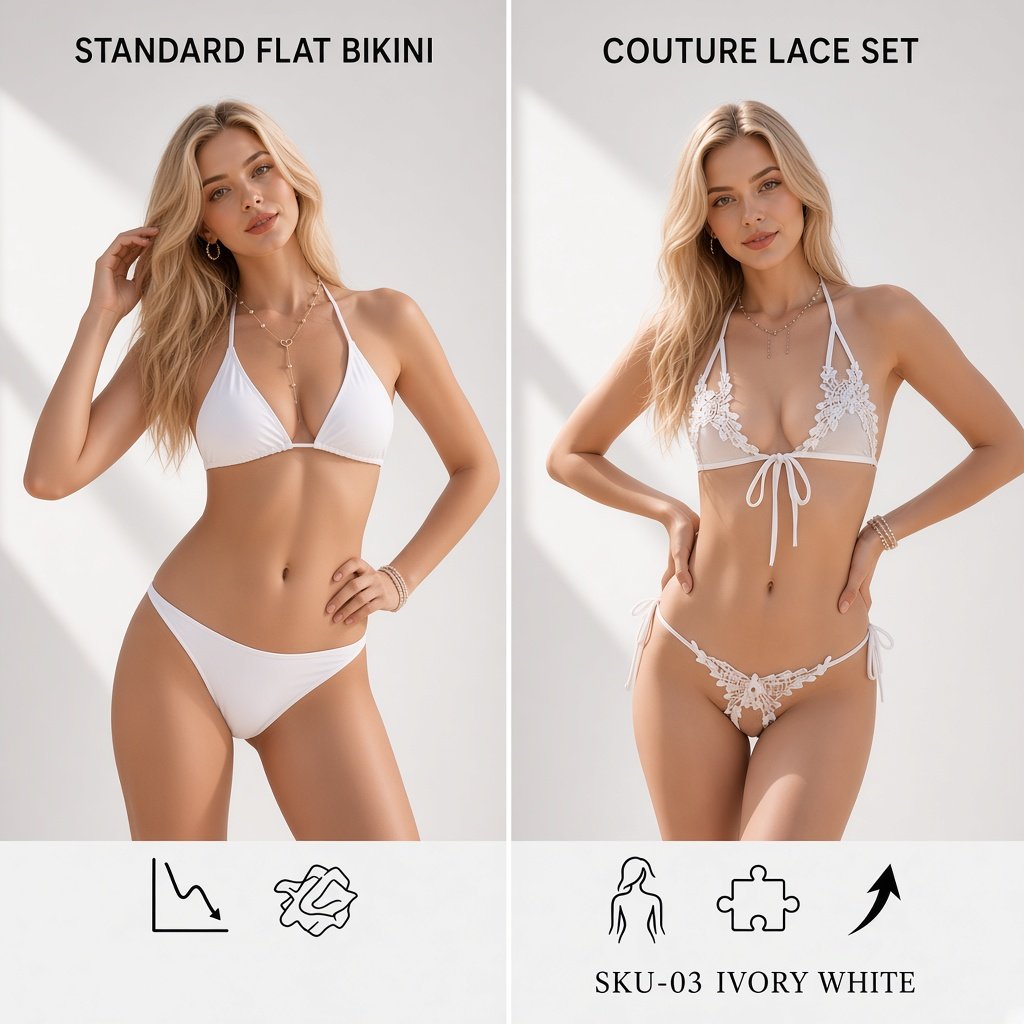 Midnight Muse 3-Piece Lingerie Set - Main image 6