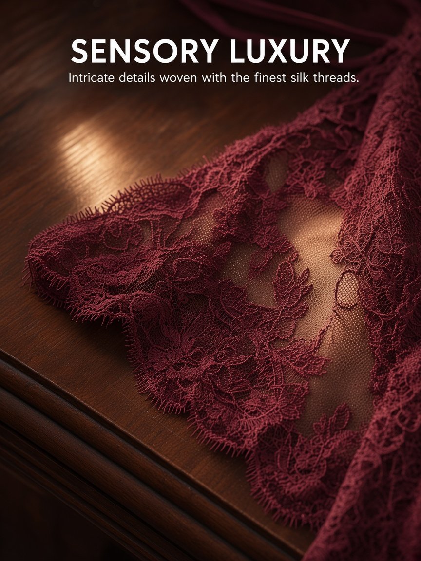 Midnight Veil Sheer Lace Bodysuit - Detail image 4