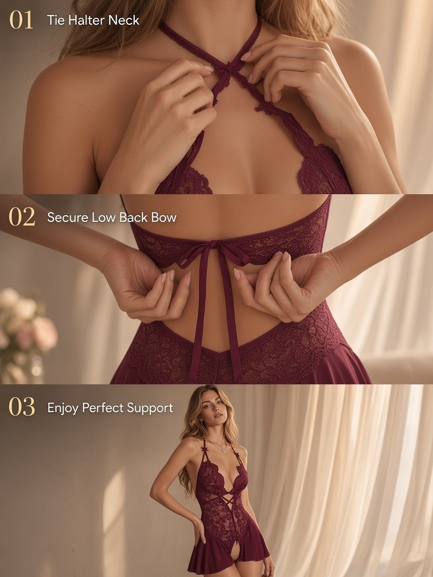 Midnight Veil Sheer Lace Bodysuit - Detail image 6