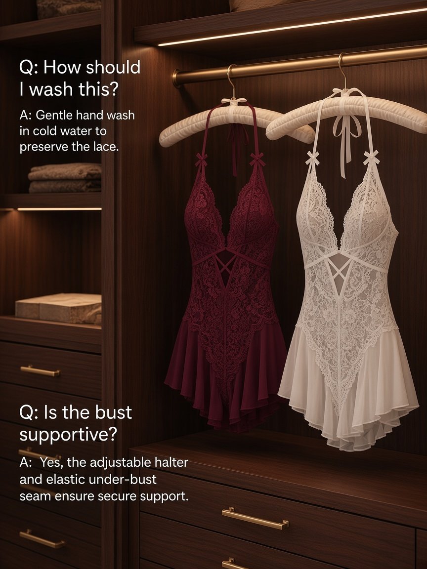 Midnight Veil Sheer Lace Bodysuit - Detail image 9