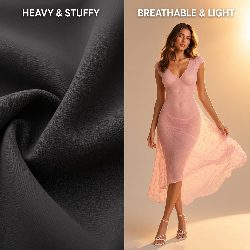 Velvet Desire Deep V Sheer Chemise - Main image 2