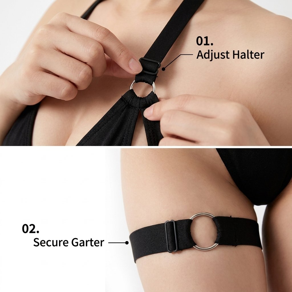 Sexy Cutout 3-Piece Lingerie Set product detail 6