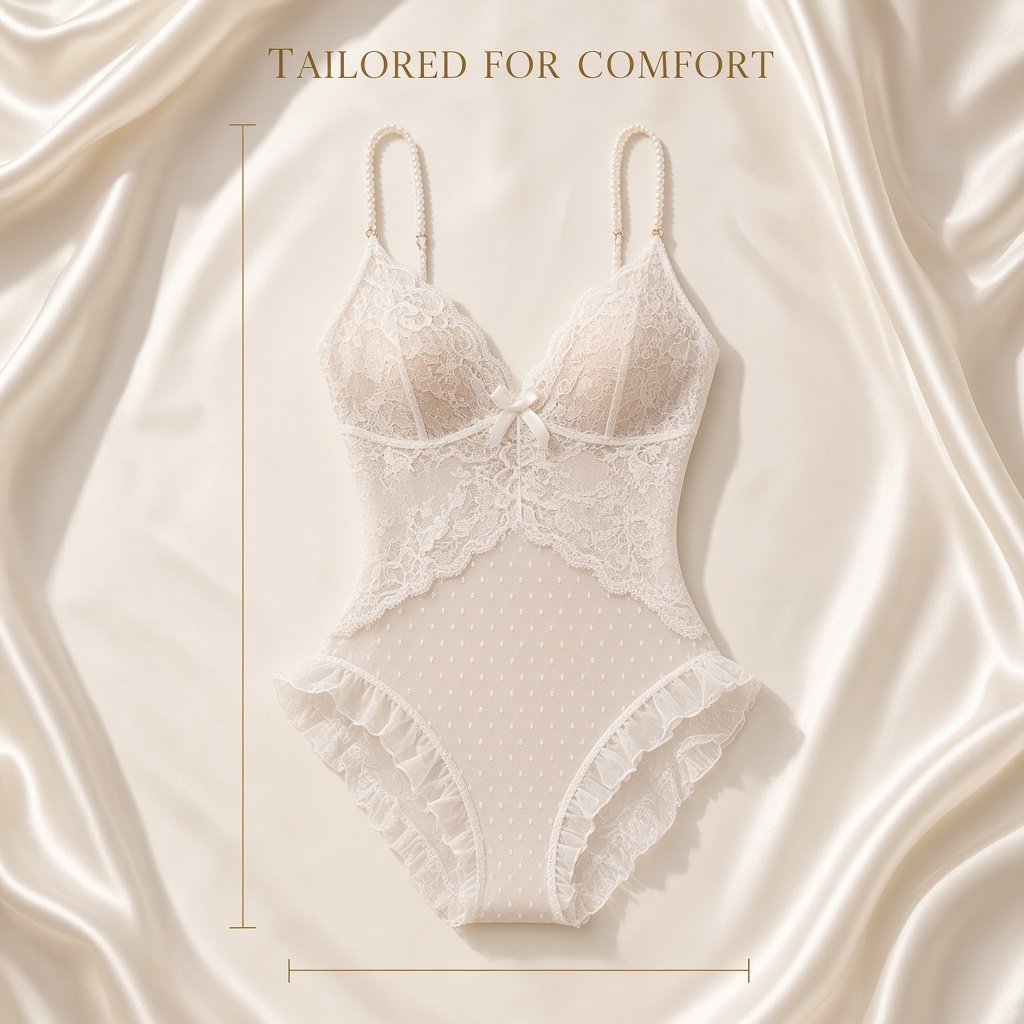 Pearl Lace Teddy Bodysuit main image 5
