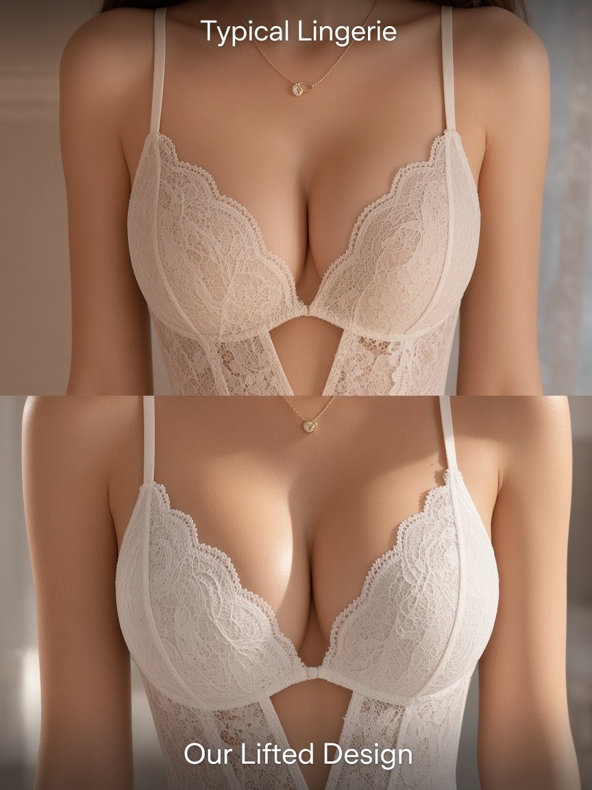 Open-Crotch Lace Teddy Bodysuit product detail 2