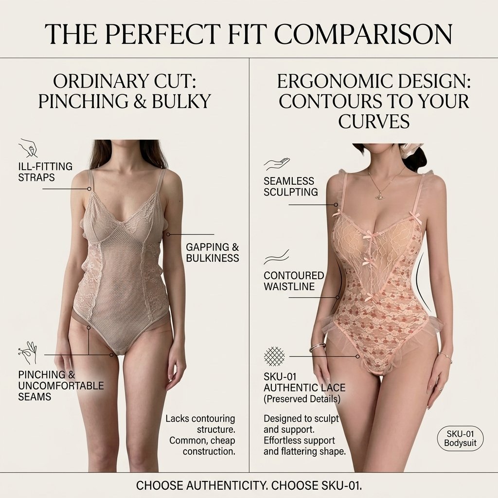 Cherry Lace Cutout Teddy Bodysuit main image 6
