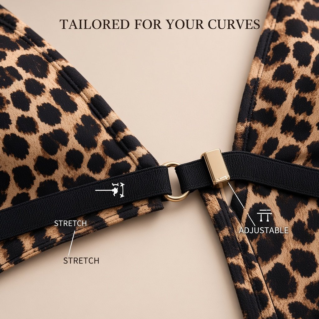 Leopard Print 3-Piece Lingerie Set main image 5