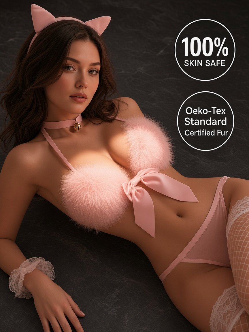 Push-Up Lace Cat Maid Costume product detail 6