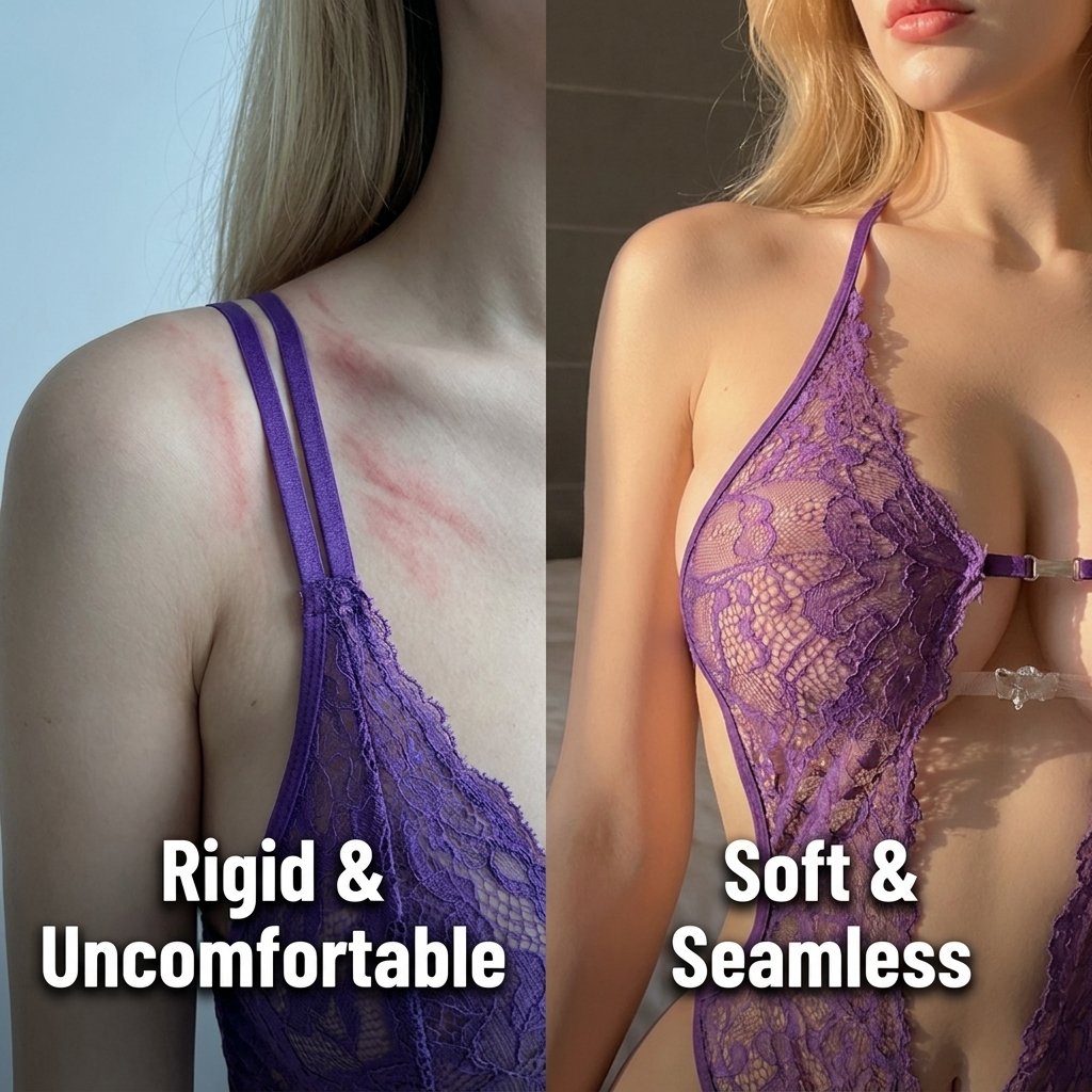 Sheer Strappy Teddy Bodysuit main image 2