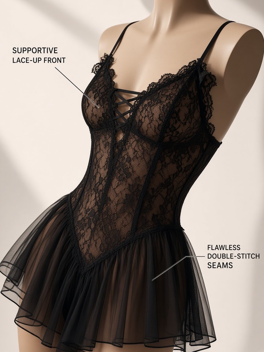 Secret Allure Sheer Lingerie Set — detail 3