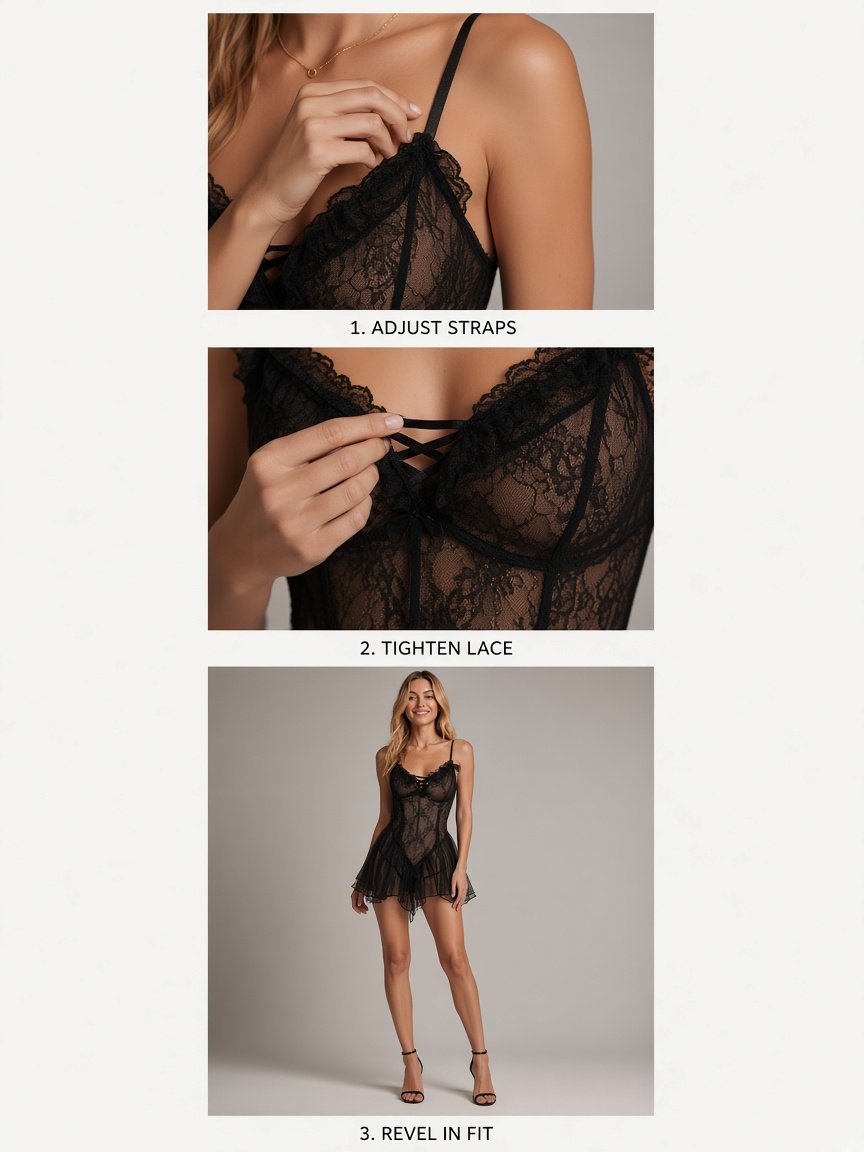 Secret Allure Sheer Lingerie Set — detail 6