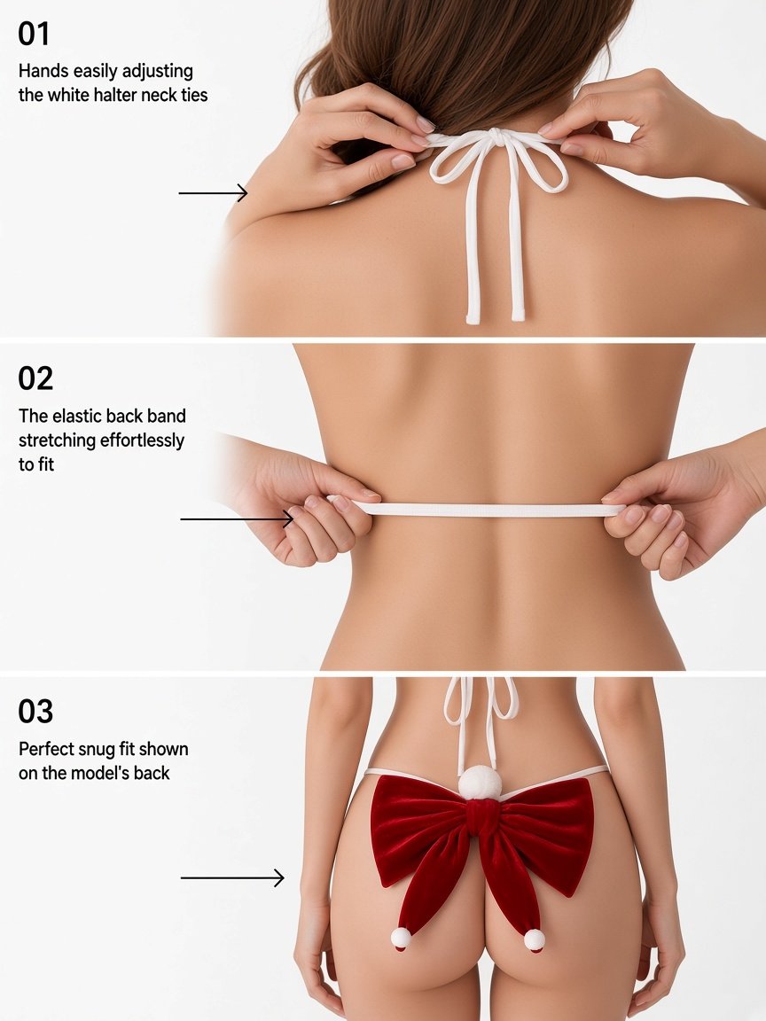 Merry Temptation Christmas Lingerie Set — detail 6