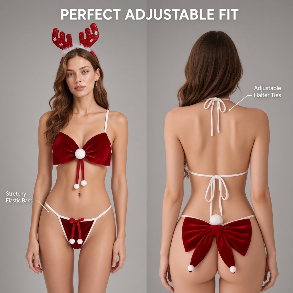 Merry Temptation Christmas Lingerie Set — main 5