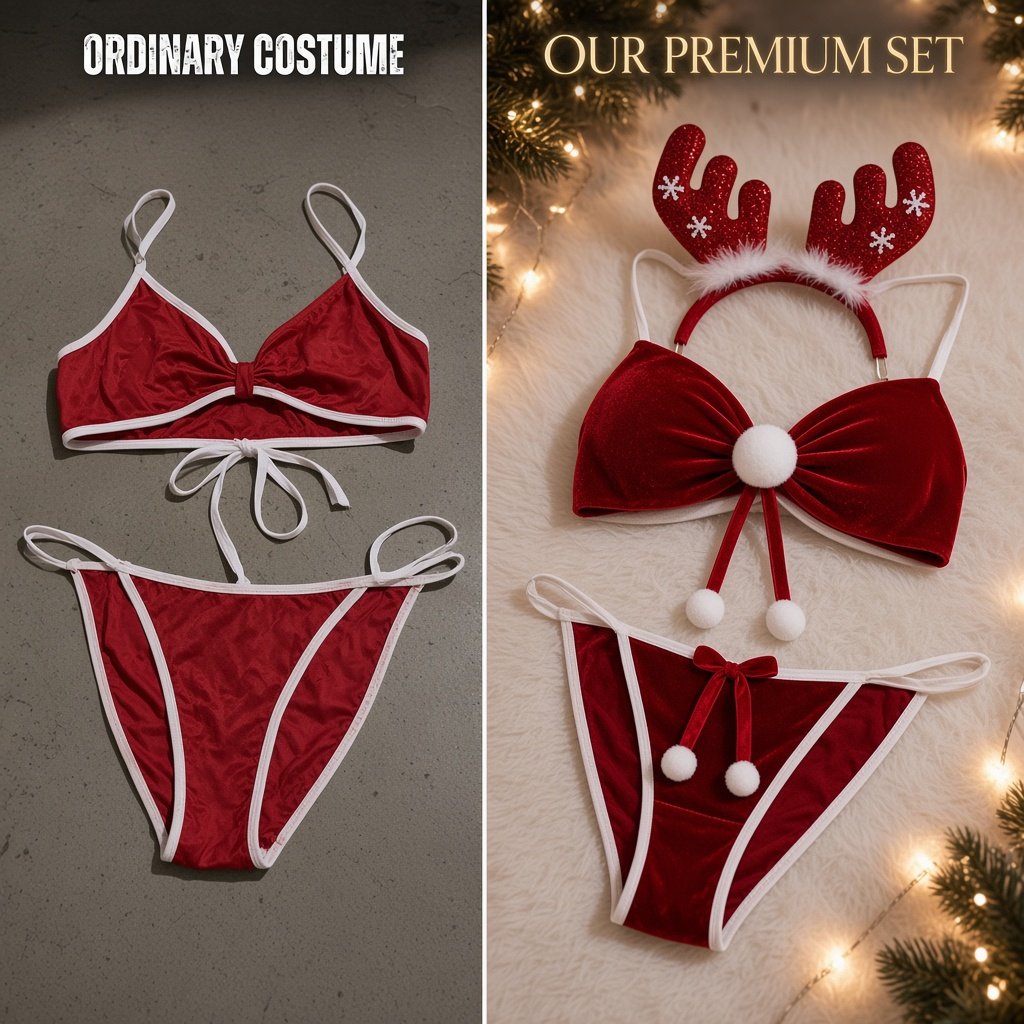 Merry Temptation Christmas Lingerie Set — main 6