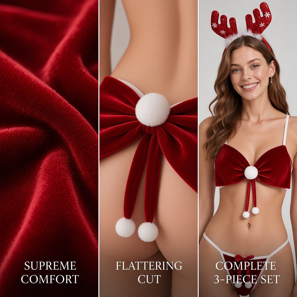 Merry Temptation Christmas Lingerie Set — main 7