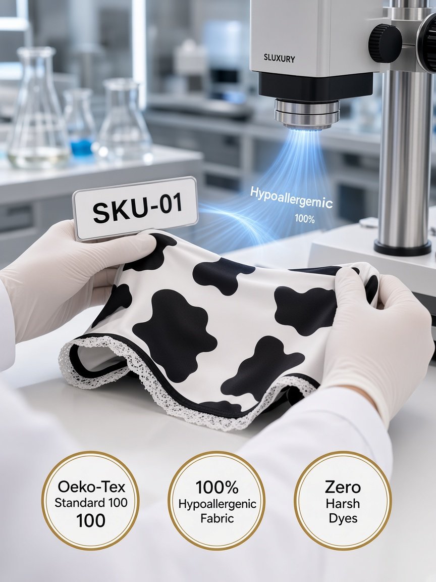 Moo Muse Cow Print Lingerie Set — detail 7