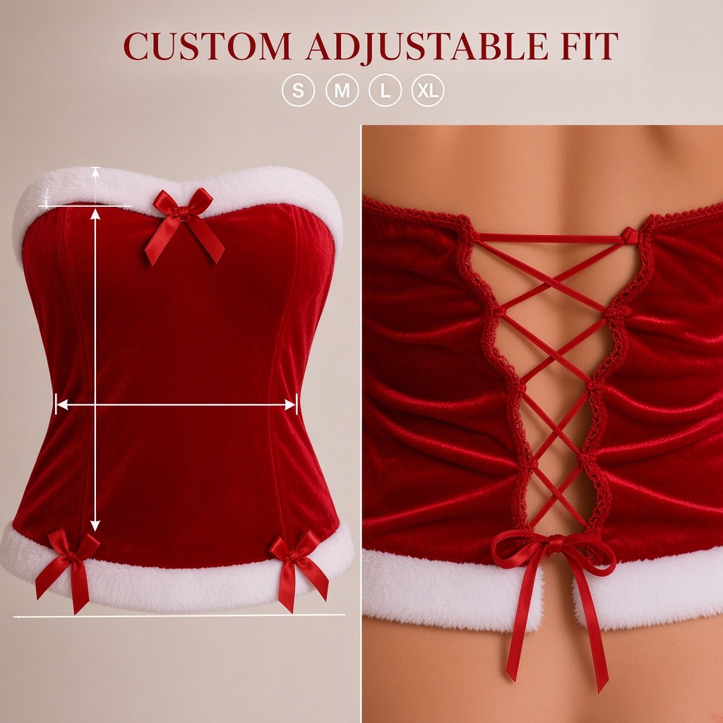 Midnight Bunny Christmas Lingerie Set — main 5
