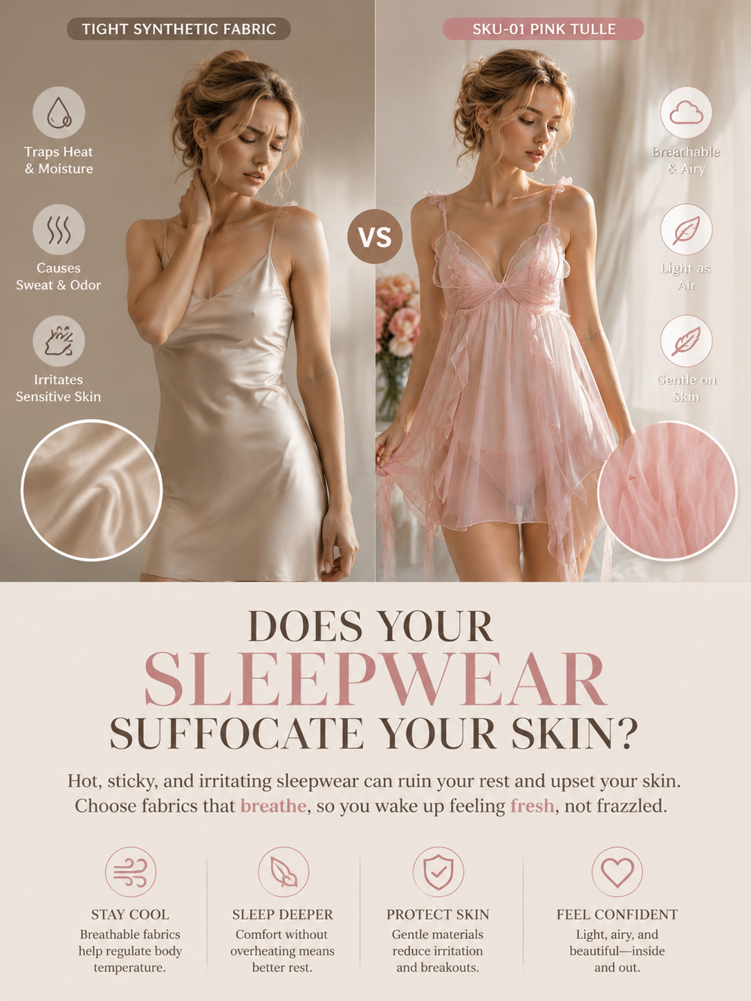 Butterfly Kiss Sheer Lace Chemise — detail 2