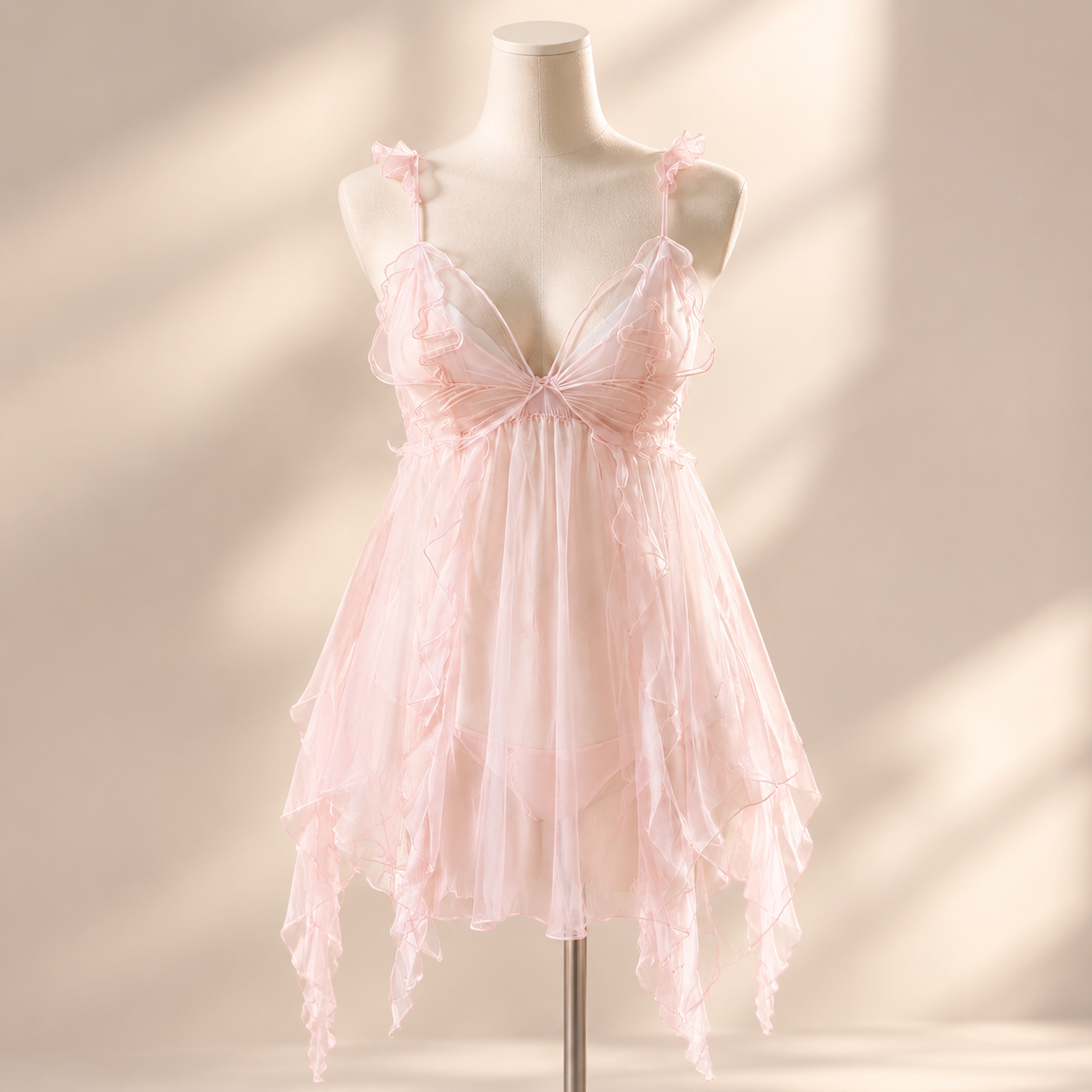 Butterfly Kiss Sheer Lace Chemise — sku 1