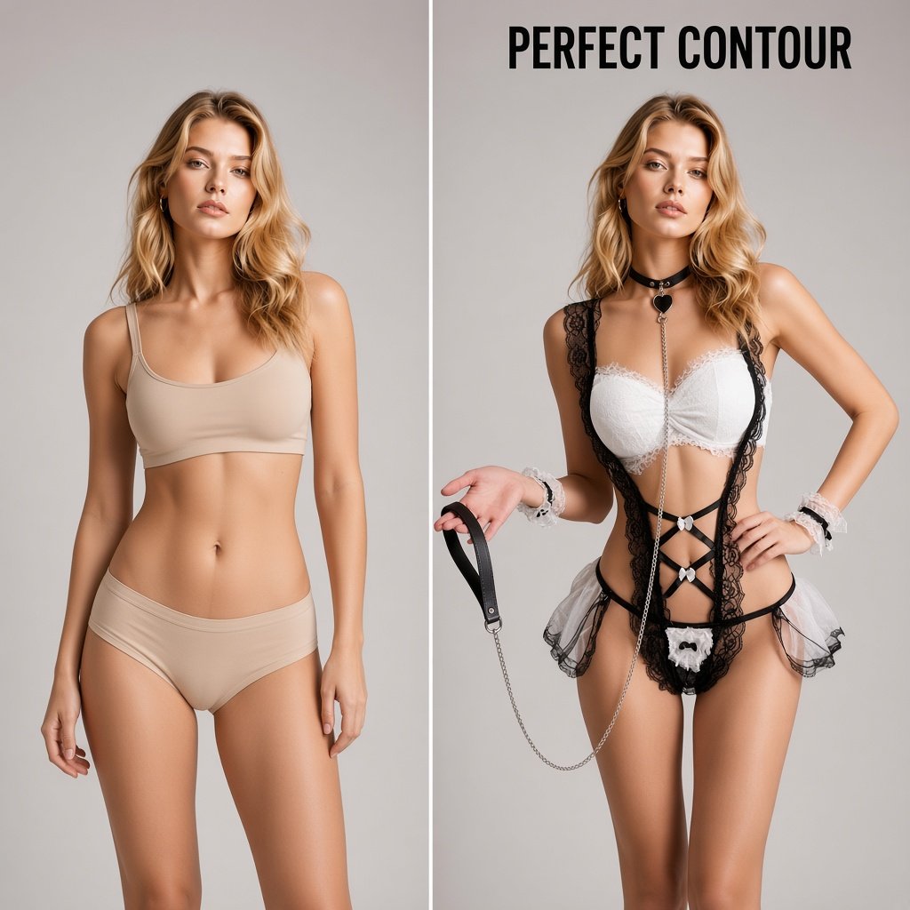Sweet Temptation Lace Maid Lingerie Set — main 2