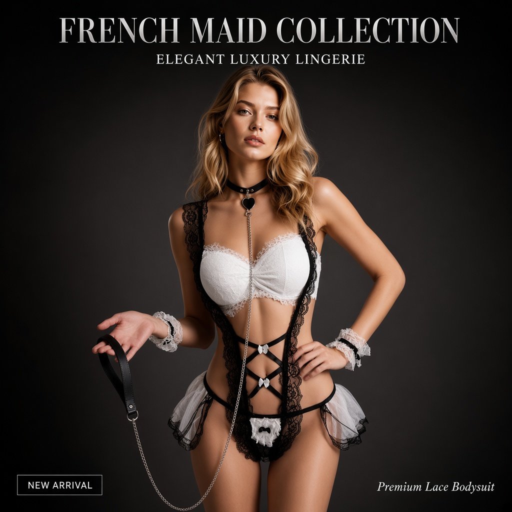 Sweet Temptation Lace Maid Lingerie Set — sku 2