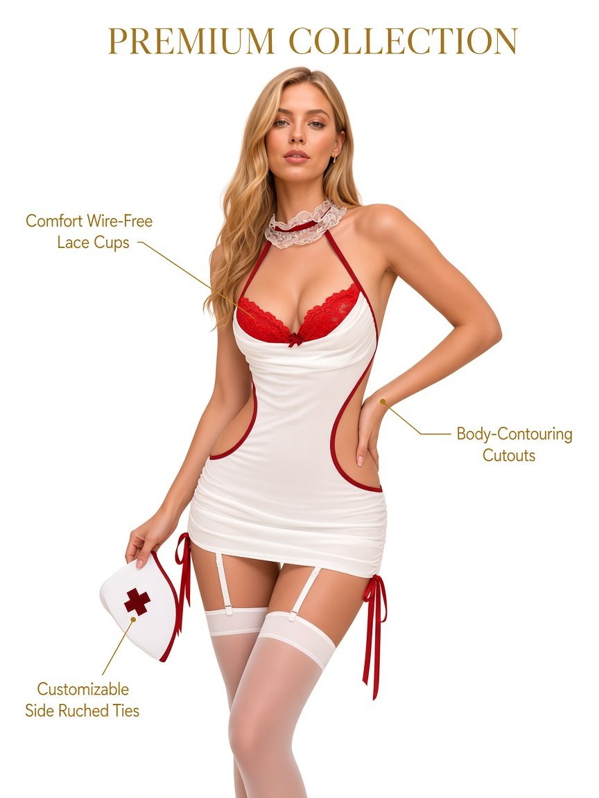 Private Duty Nurse Lingerie Costume — detail 3