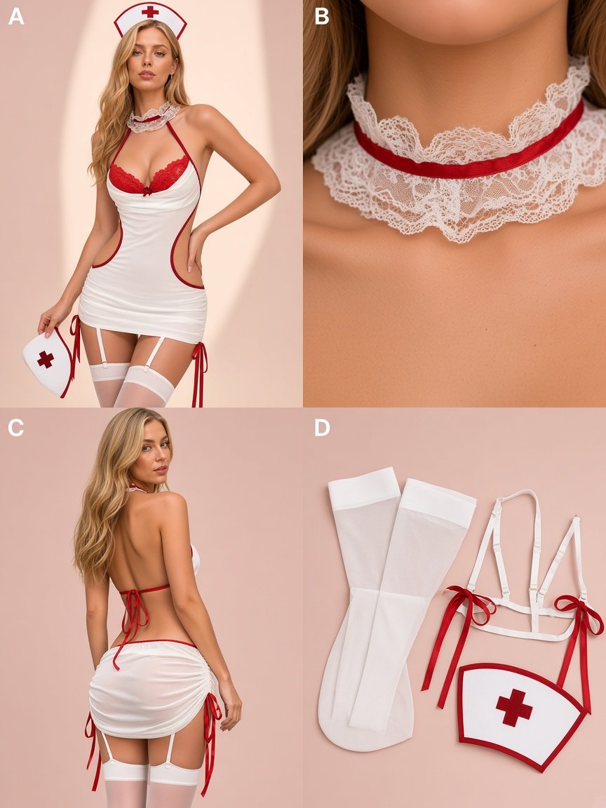 Private Duty Nurse Lingerie Costume — detail 5