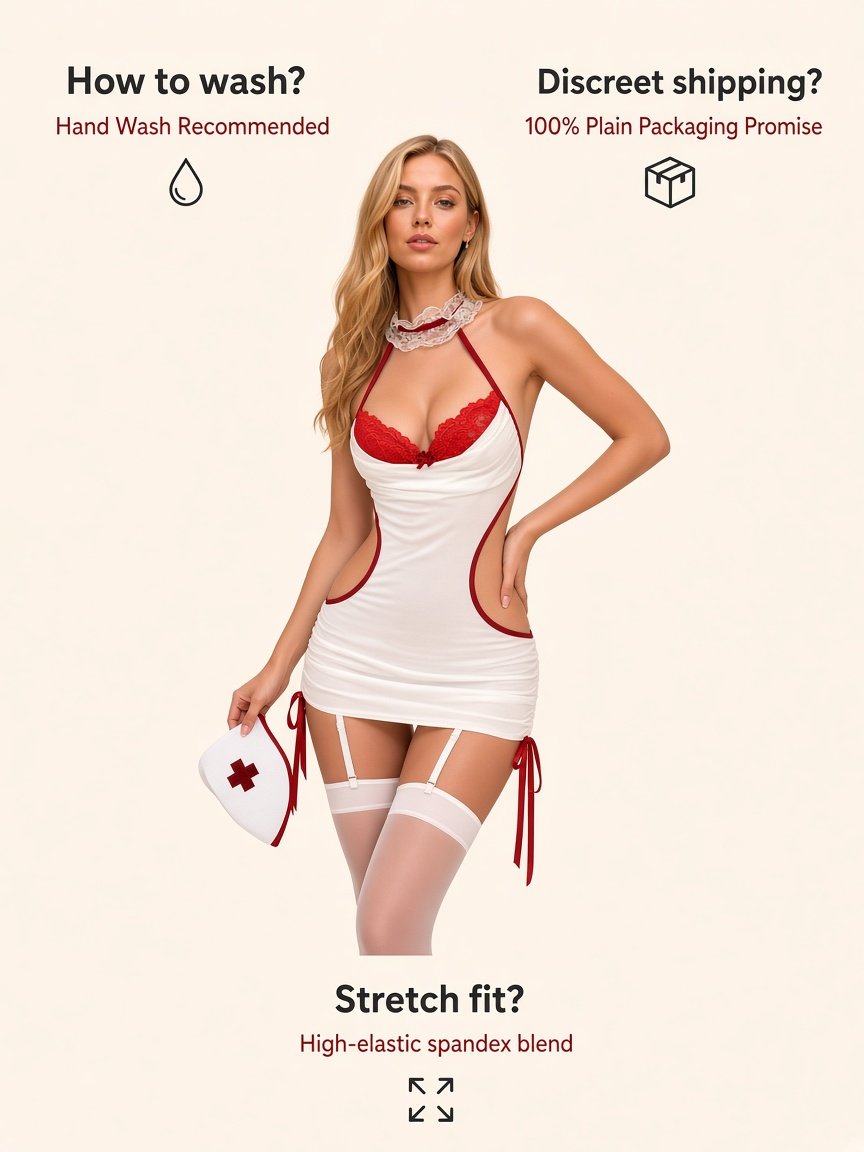 Private Duty Nurse Lingerie Costume — detail 9