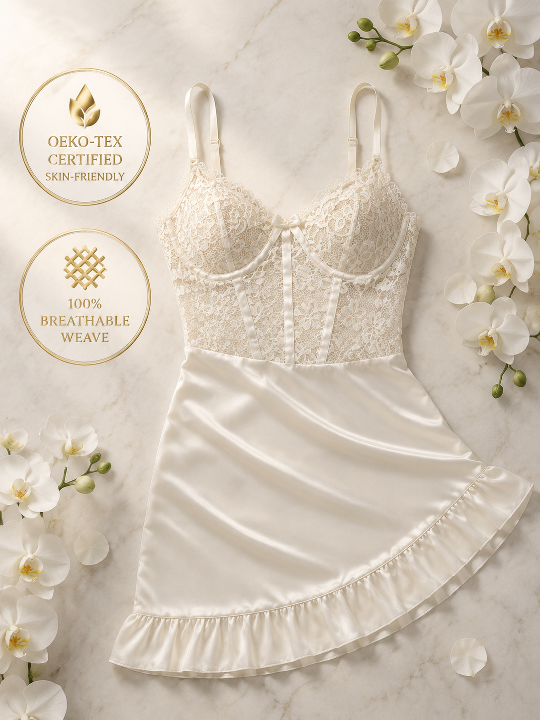 Lace Desire Sheer Mini Dress — detail 7