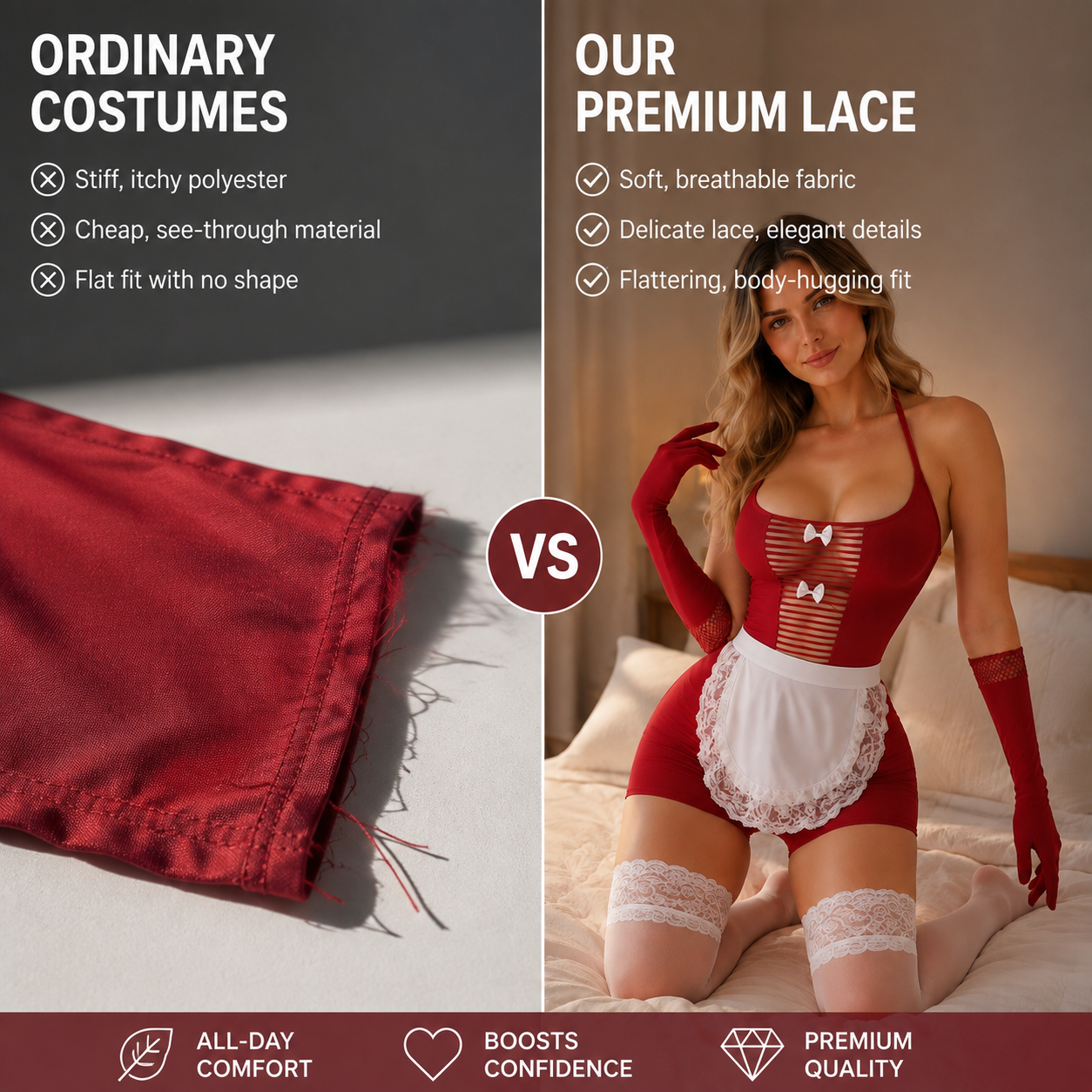 Midnight Maid Sheer Lingerie Set — main 6