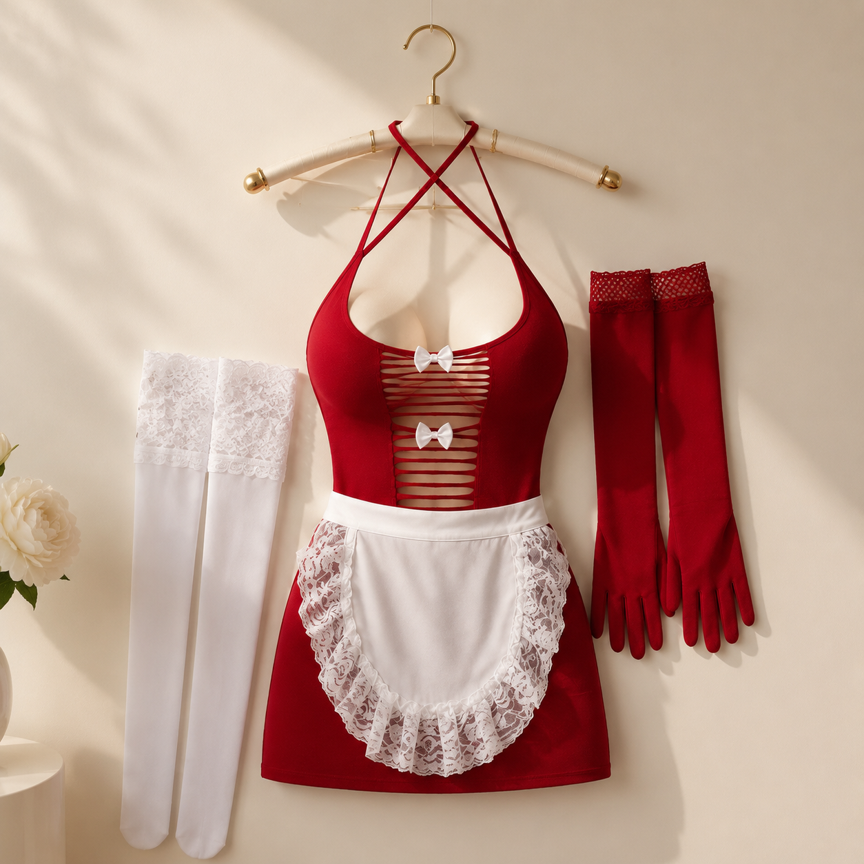 Midnight Maid Sheer Lingerie Set — sku 2