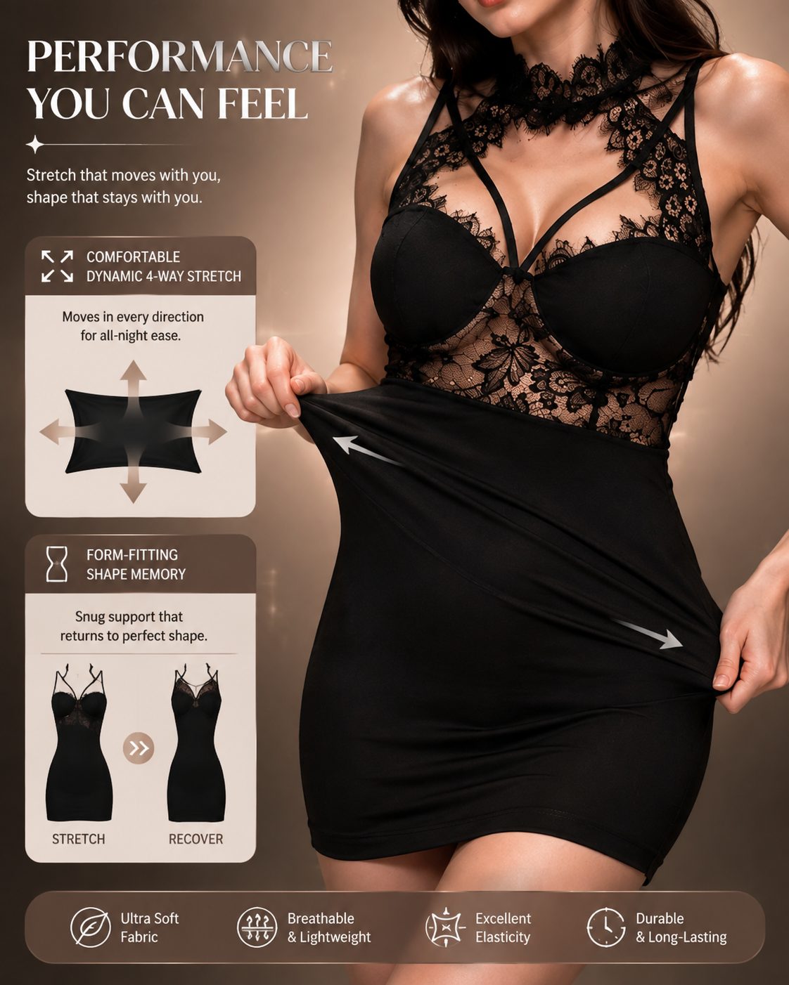 Oriental Muse Halter Bodycon Dress — detail 6