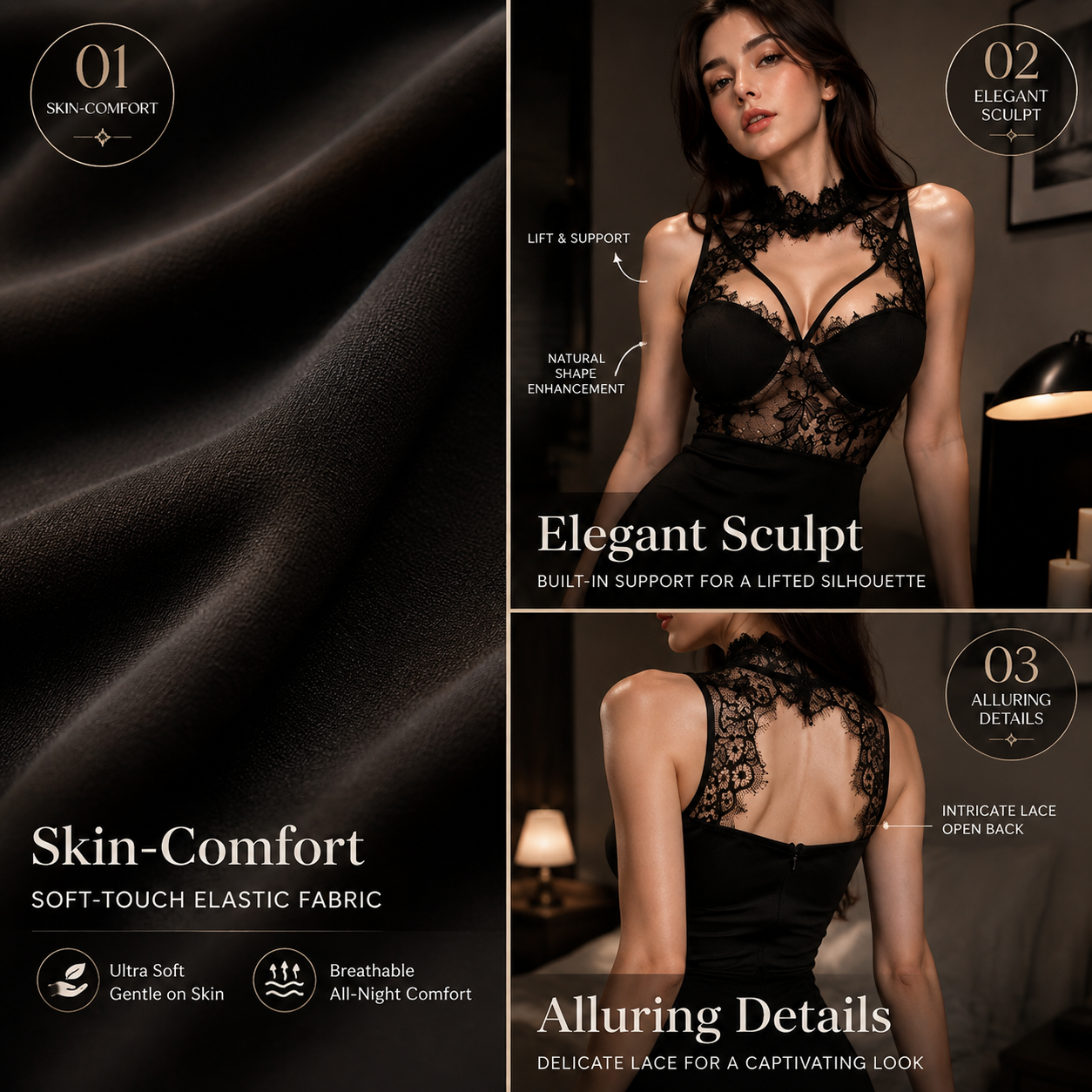 Oriental Muse Halter Bodycon Dress — main 7