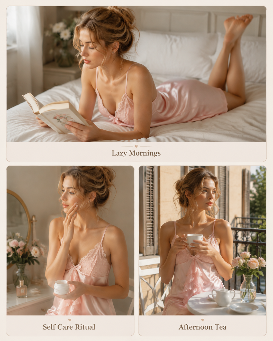 Silk Whisper Lace Cami Sleepwear Set — detail 5
