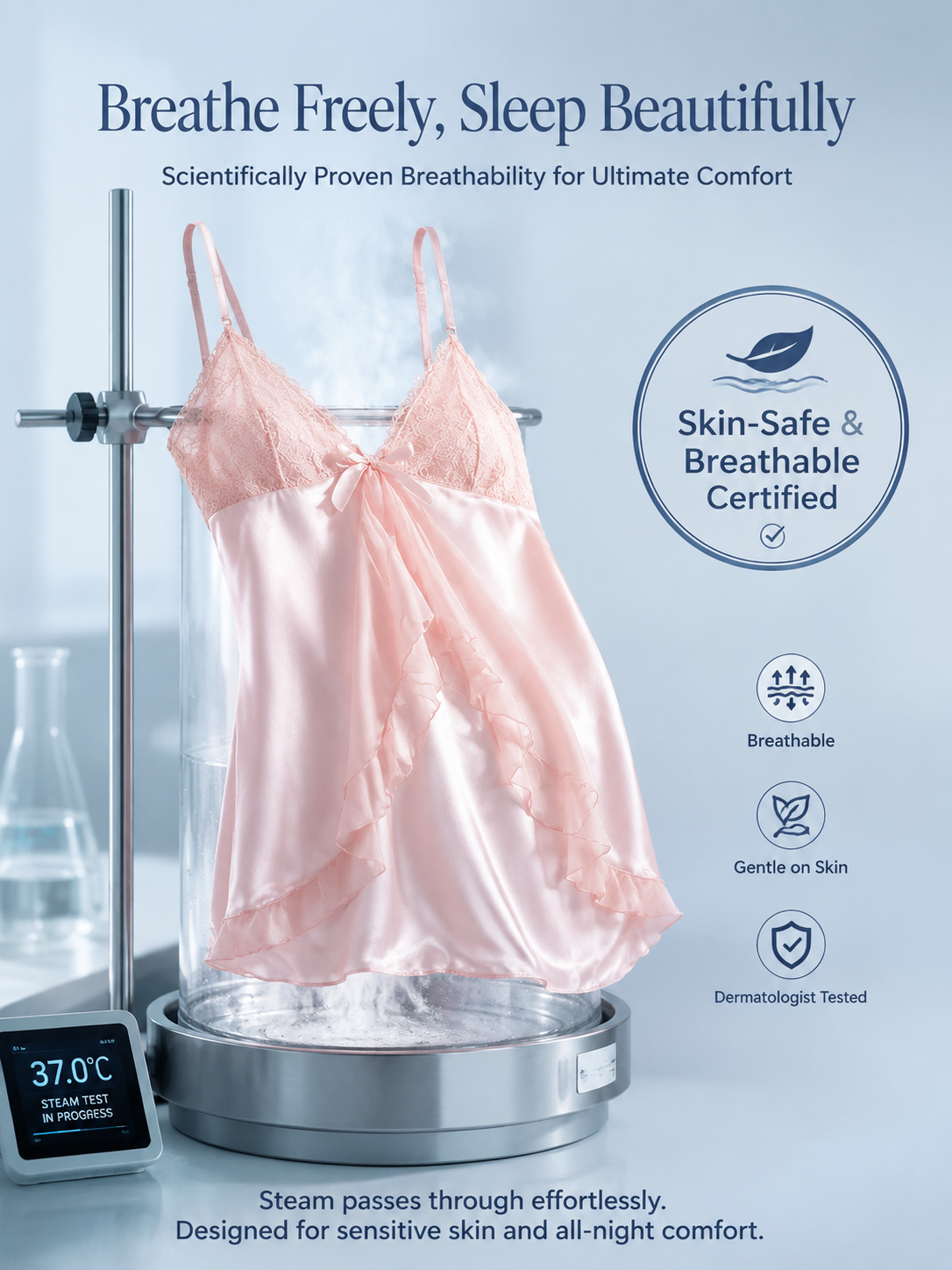 Silk Whisper Lace Cami Sleepwear Set — detail 7
