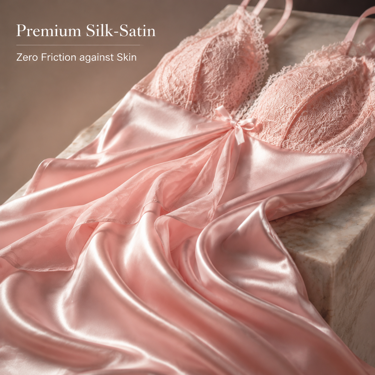 Silk Whisper Lace Cami Sleepwear Set — main 3