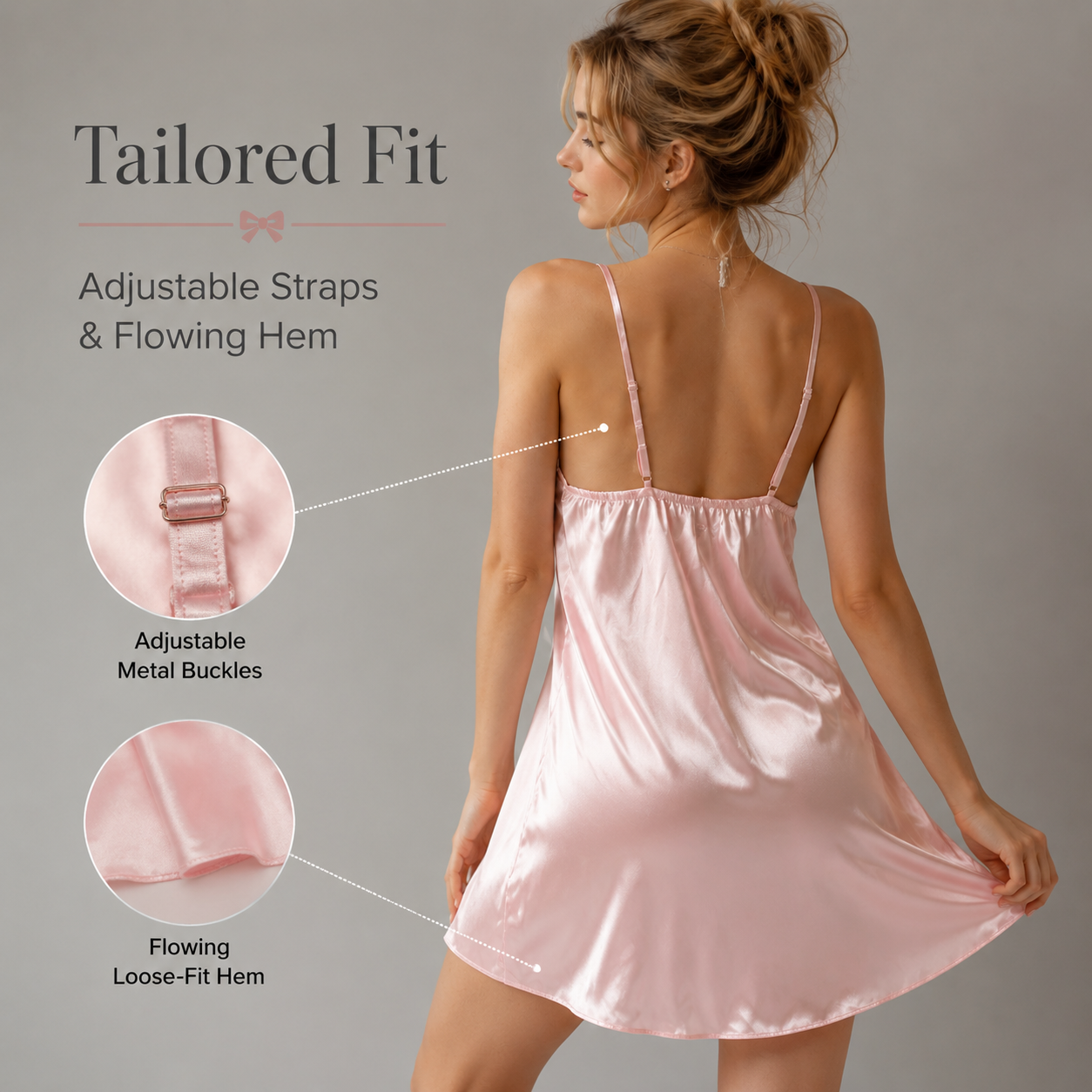 Silk Whisper Lace Cami Sleepwear Set — main 5