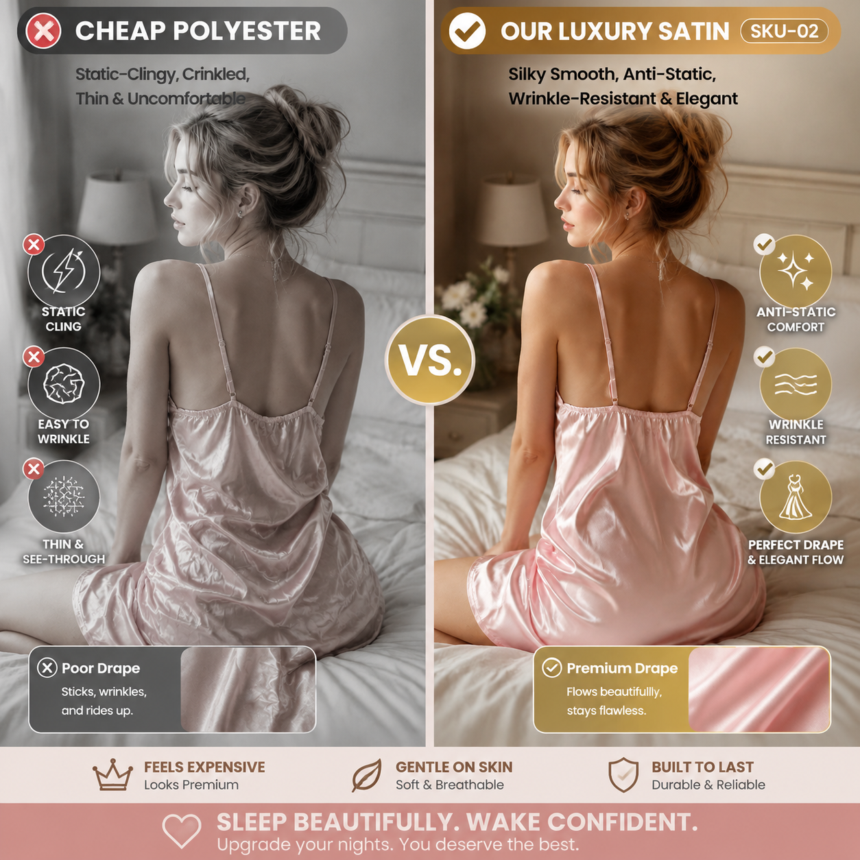Silk Whisper Lace Cami Sleepwear Set — main 6