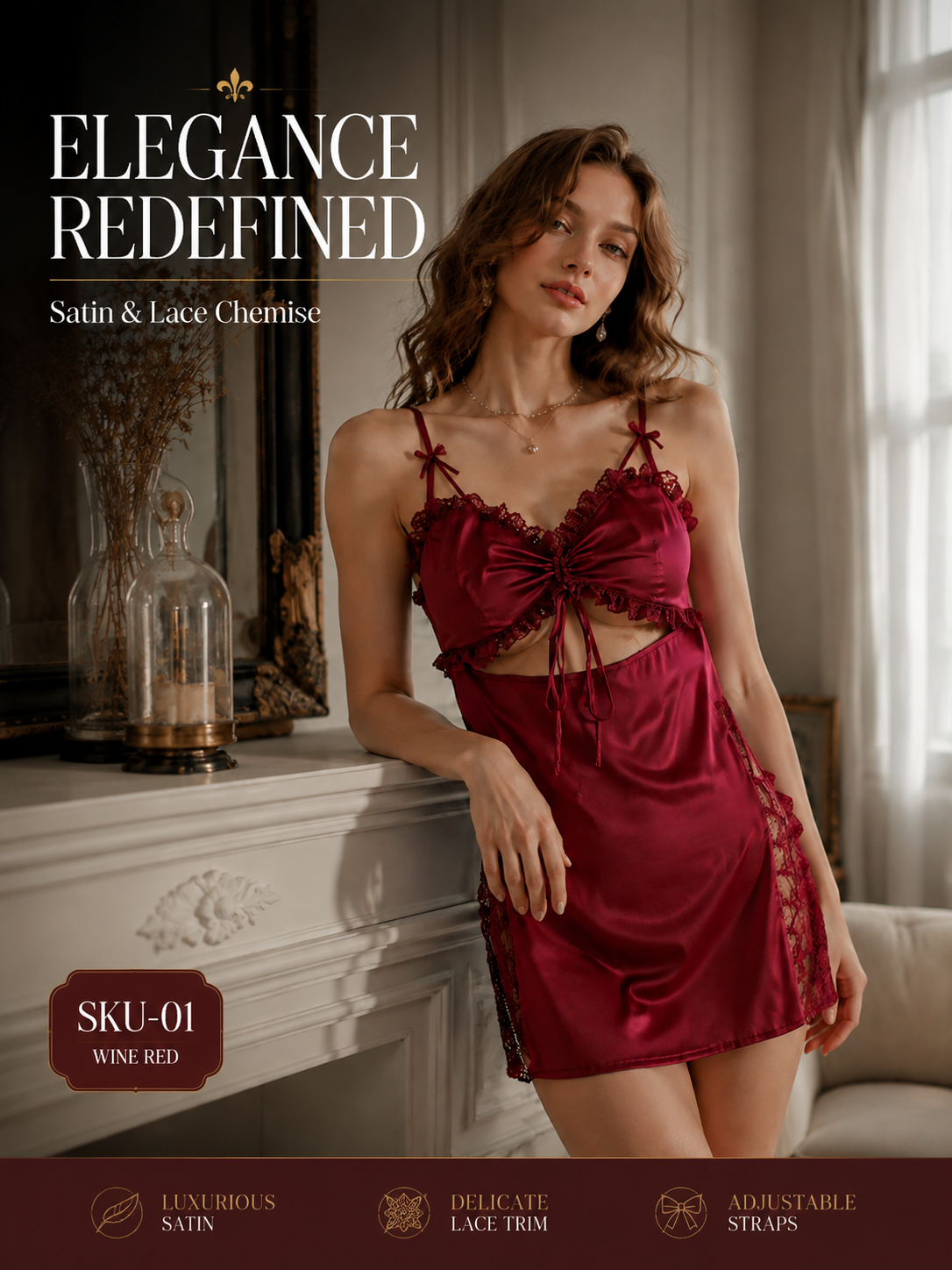 Curve Embrace Cami Nightdress — detail 1