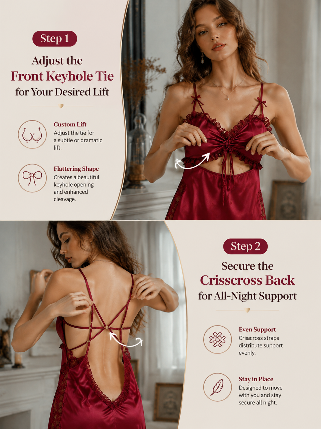 Curve Embrace Cami Nightdress — detail 6