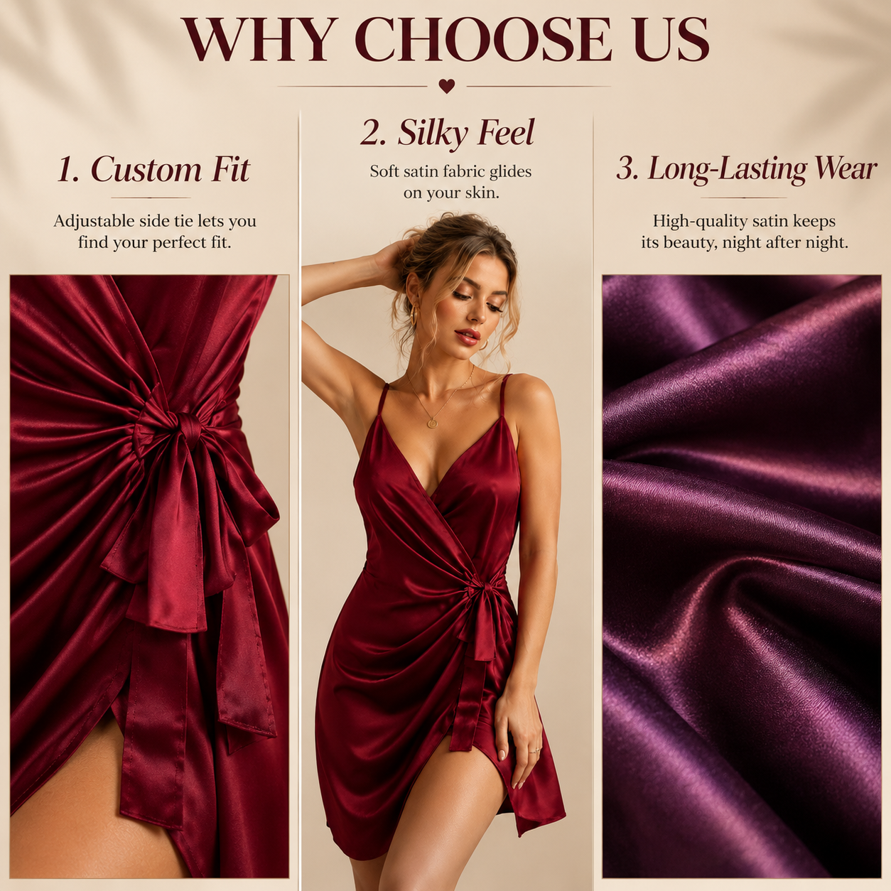 Ethereal Muse Deep V Nightdress — main 7