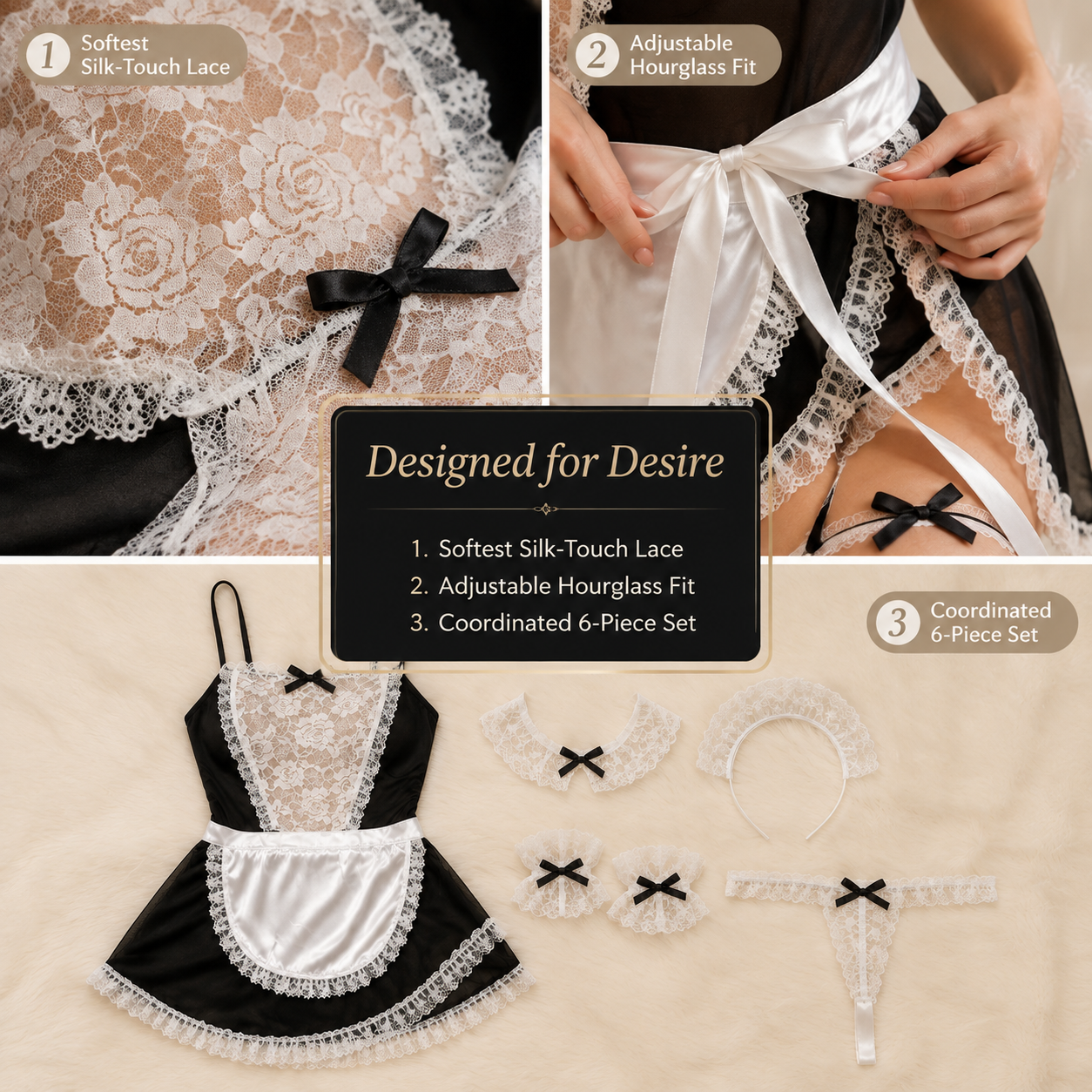 Sweet Secret Maid Lingerie Set — main 7
